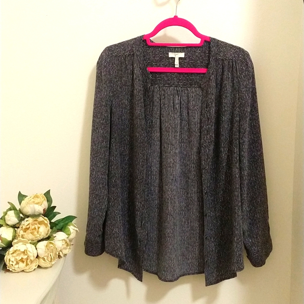 Joie Marice 100% Silk Printed Blouse Small